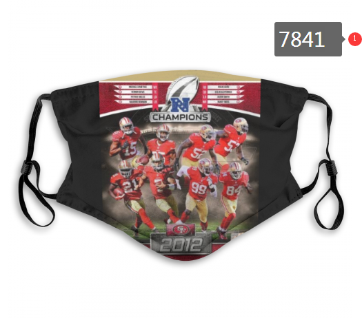 NFL 2020 San Francisco 49ers #17 Dust mask with filter